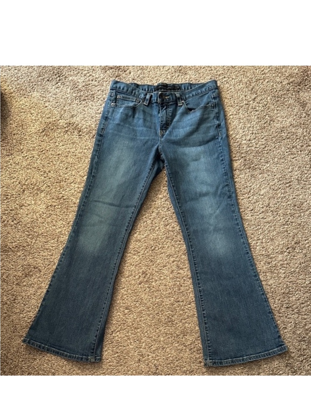 Calvin Klein Women's Wide-Leg Flare Jeans in Blue Denim